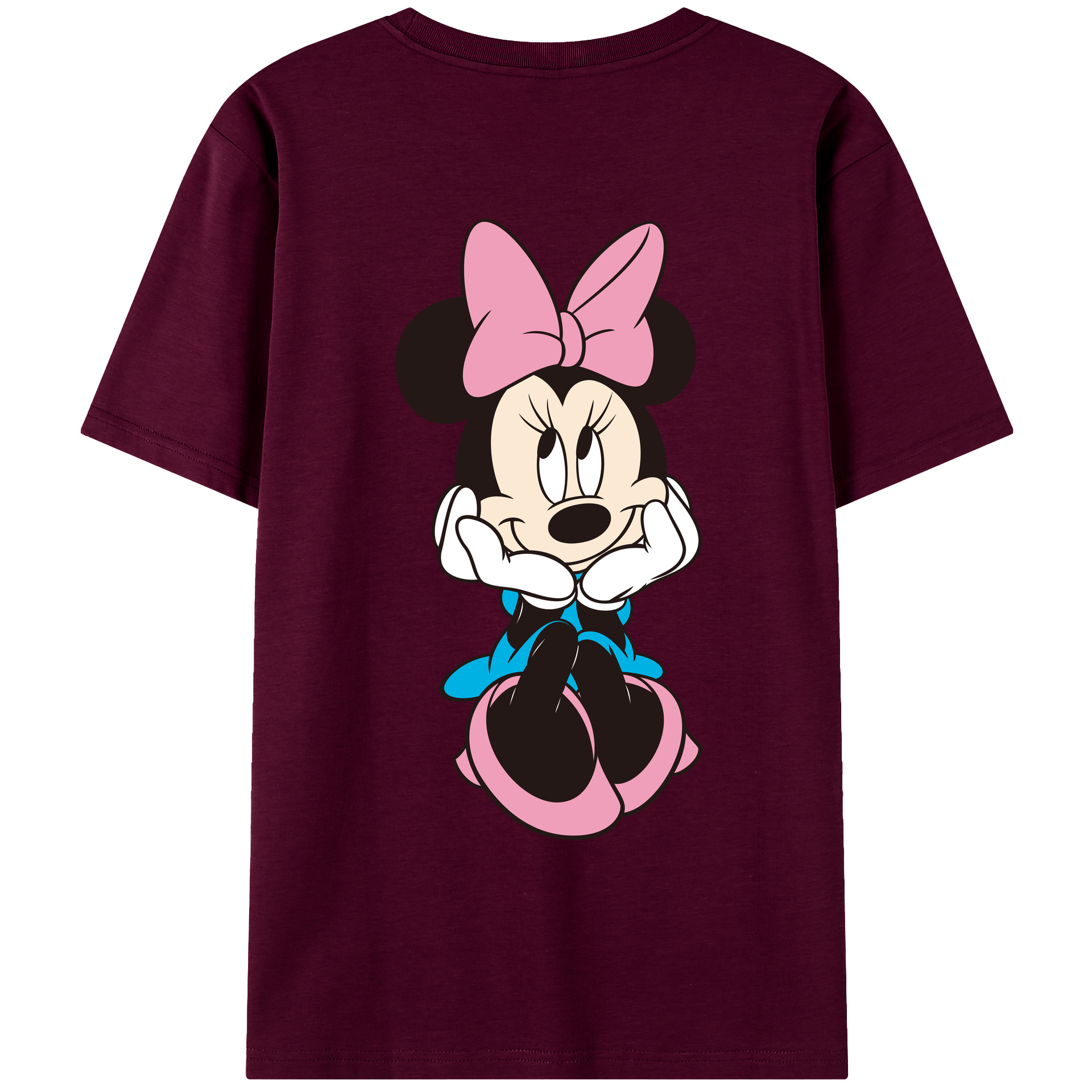 （画像用） ミッキーマウス Mickey Mouse レディース半袖Tシャツ(バックプリント)